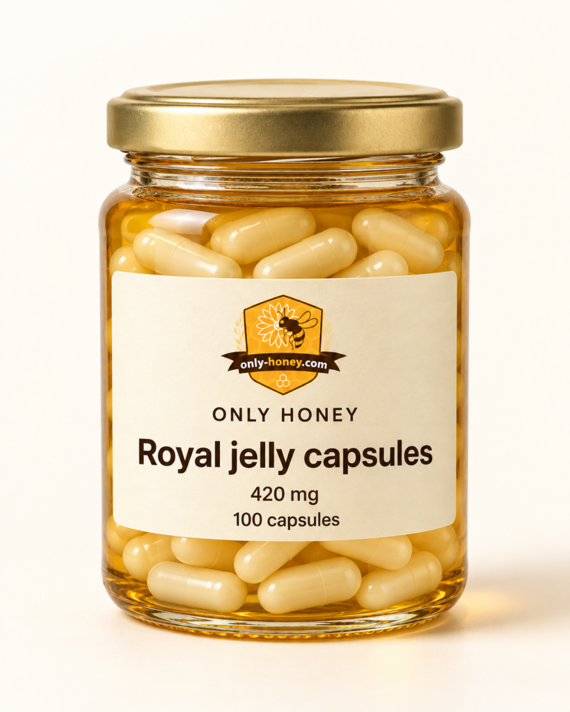Royal jelly capsules · 420 mg · 100 capsules · productfoto